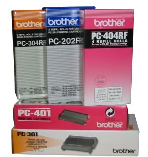 [COPC302RF] COPC302RF Brother PC302RF A twin pack of thermal printing ribbons - requires PC-301 - 235 A4 pages per ribbon for Fax 920/930 (SO)