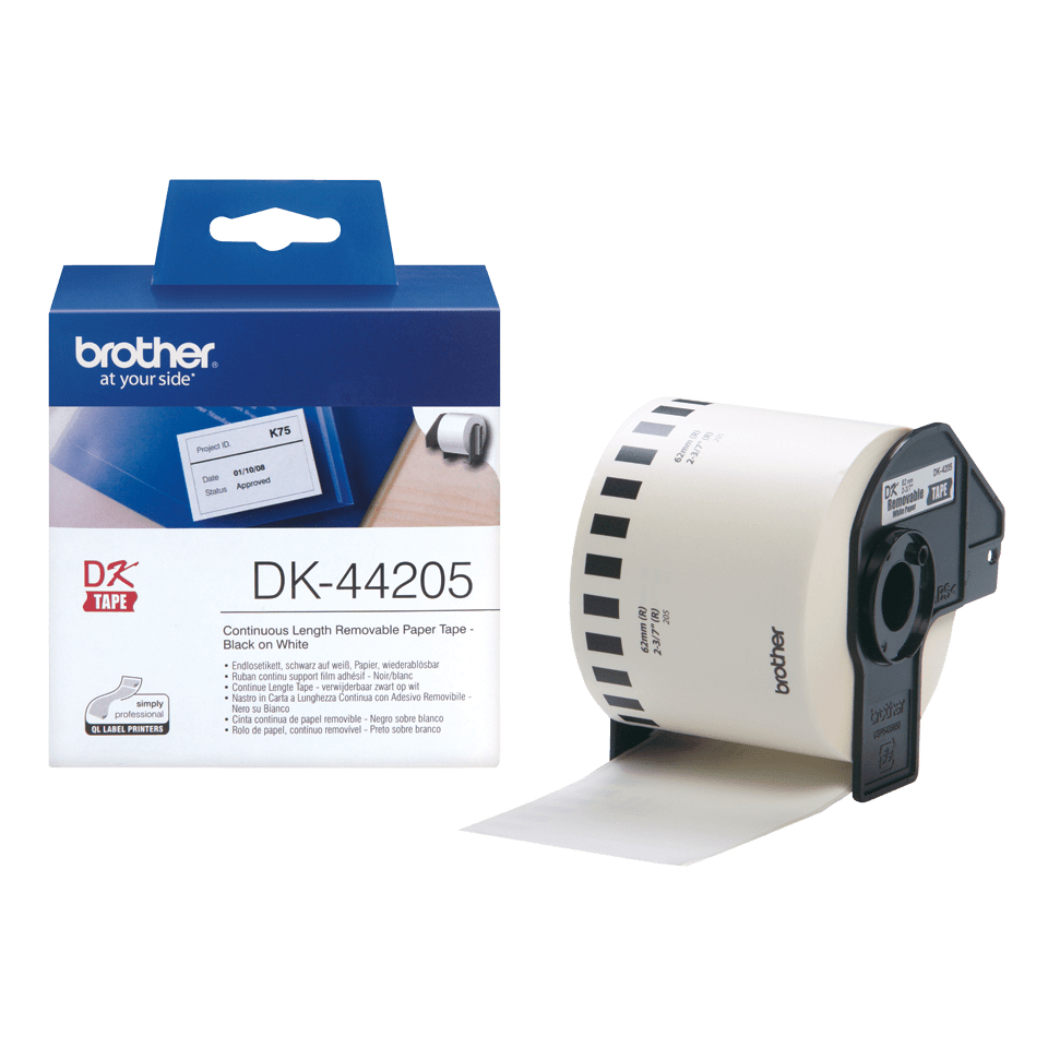 [4977766635127] 4977766635127 Brother Removable White Roll 62mm x 30.48M