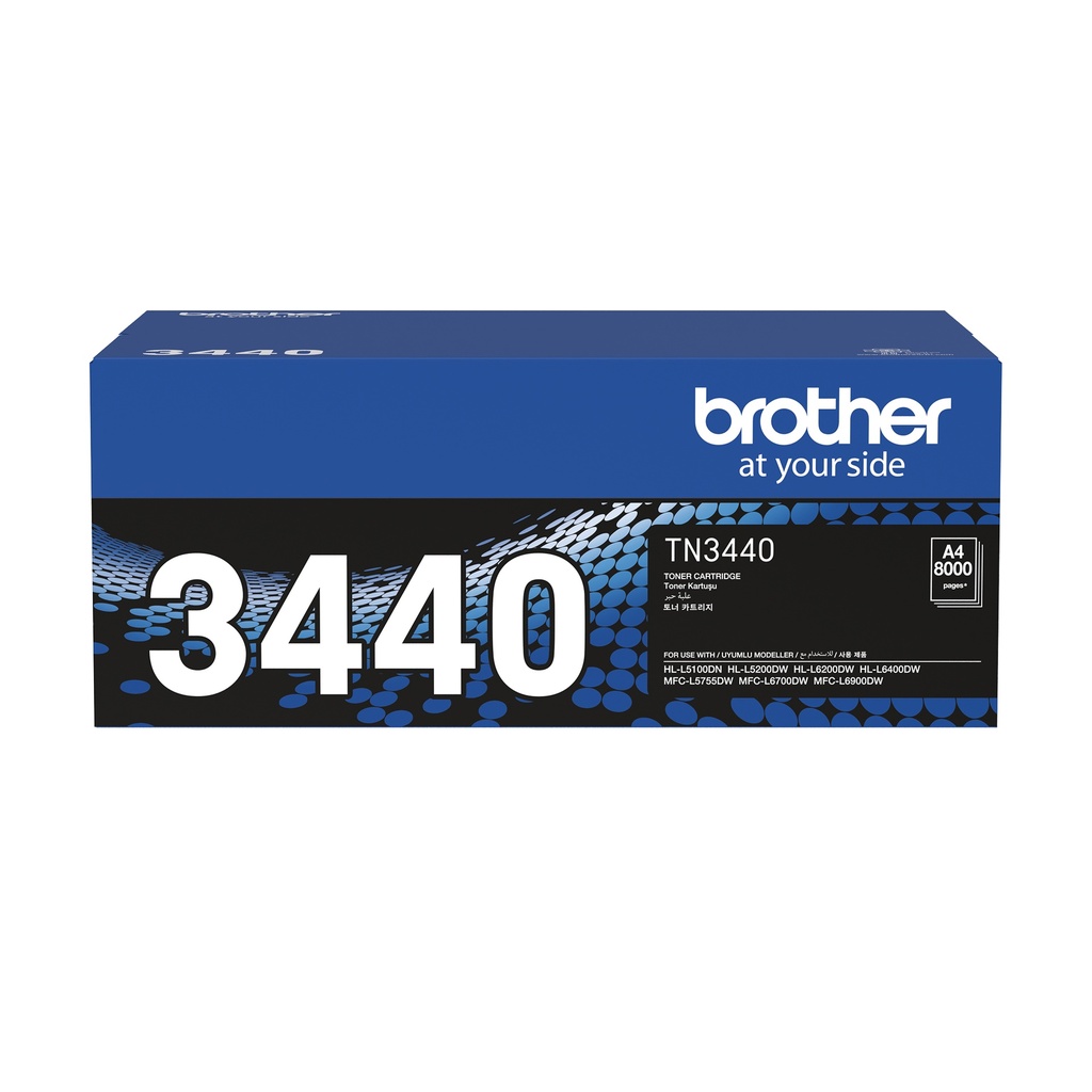 [4977766756761] 4977766756761 Brother TN-3440 Mono Laser Toner - High Yield- HL-L5100DN, L5200DW, L6200DW, L6400DW  MFC-L5755DW, L6700DW, L6900DW up to 8000 pages