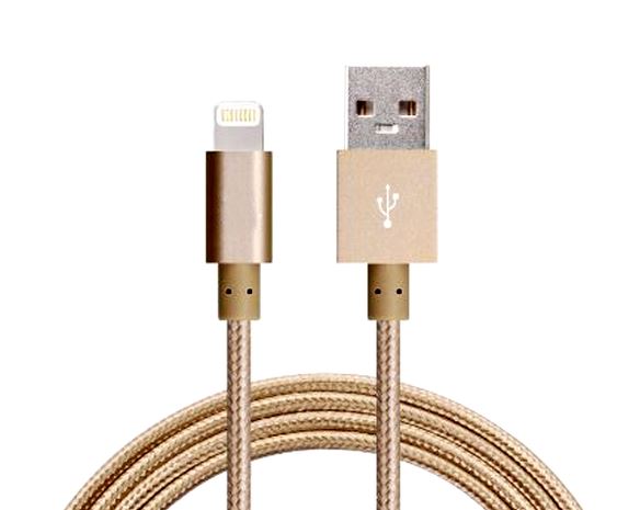 [9320422518817] 9320422518817 Astrotek 2m USB Lightning Data Sync Charger Gold Color Cable for iPhone 7S 7 Plus 6S 6 Plus 5 5S iPad Air Mini iPod