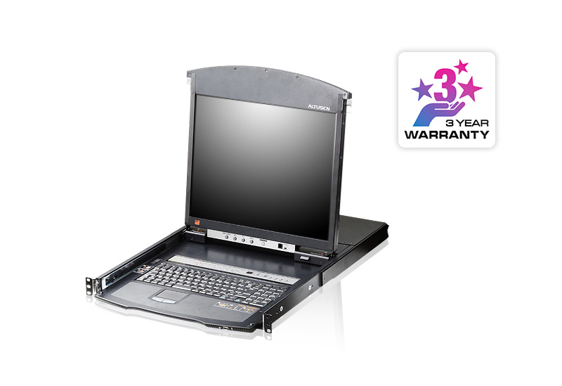 [4719264642623] 4719264642623 Aten 16 Port Rackmount USB-PS/2 Cat5 19' LCD KVM Over IP Switch with Daisy Chain