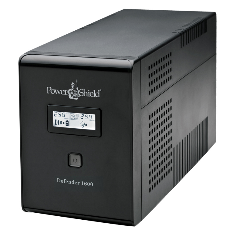 [9346909000132] 9346909000132 PowerShield Defender 1600VA UPS, AVR, LCD display, 4 AUS sockets, user-replaceable batteries, 2-year warranty