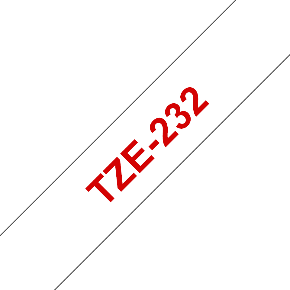[4977766681292] 4977766681292 Brother 12mm Red on White TZE Tape