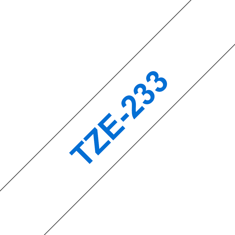 [4977766681346] 4977766681346 Brother Tape Consumable PTouch 12MM BLUE ON WHITE TZE TAPE