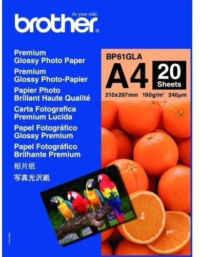[COB-BP-61GLA] COB-BP-61GLA Brother BP-61GLA A4 GLOSSY PAPER (20 SHEETS) - 190 GSM