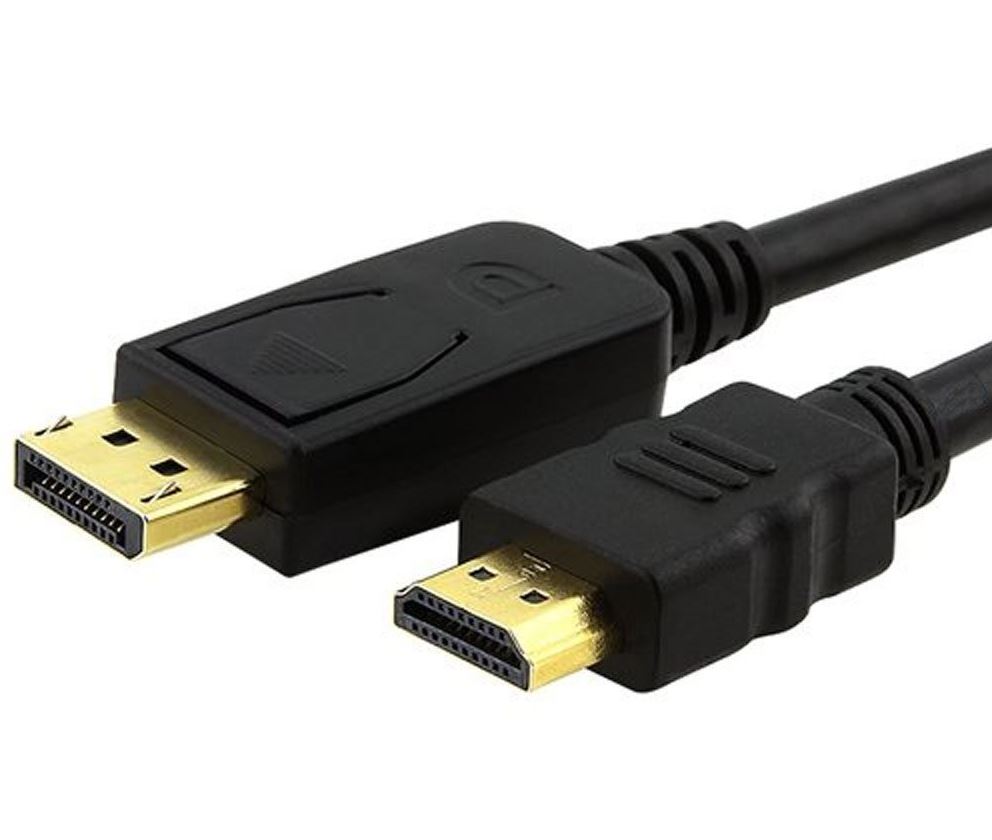 [9320422518480] 9320422518480 Astrotek DisplayPort DP to HDMI Adapter Converter Cable 1m - Male to Male 1080P Gold-Plated for PC/Laptop to HDTVs Projectors Displays 20P M - 19P AM