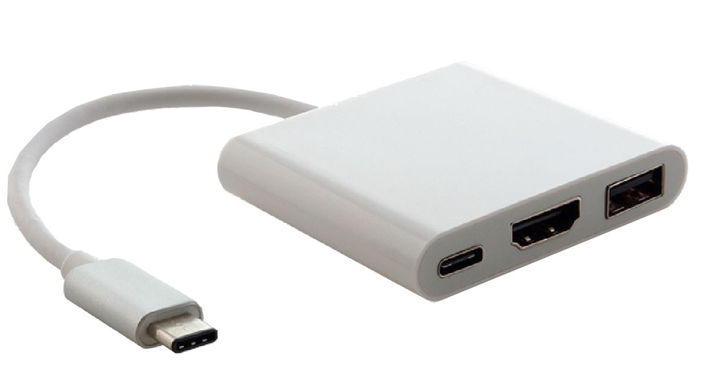 [9320422518589] 9320422518589 Astrotek USB 3.1 Type-C USB-C to USB-C HDMI USB-A  Hub Adapter Converter Cable Male to Female 4K 30Hz for Apple MacBook Chromebook Pixel
