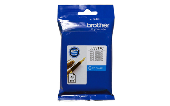 [4977766767316] 4977766767316 Brother LC-3317C Cyan Ink Cartridge - MFC-J5330DW/J5730DW/J6530DW/J6730DW/J6930DW/ - up to 550 pages