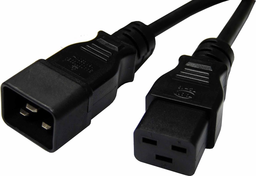 [9341756014646] 9341756014646 8Ware 1m Power Extension Cable Lead 15A IEC C19 to IEC C20 Male to Female for UPS PDU PC Servers Rack-mount Power Distribution Units