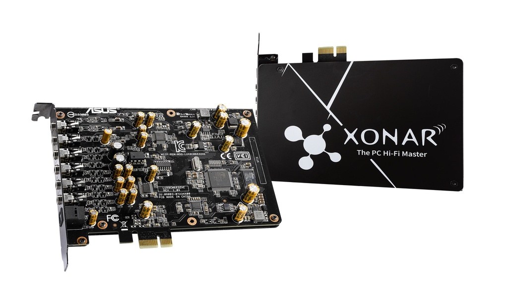 [4712900633603] 4712900633603 ASUS Xonar AE 7.1 PCIe Gaming Sound Card 192kHz/24-bit Hi-Res Audio Quality, 150ohm headphone amp, High-quality DAC, Exclusive EMI back plate