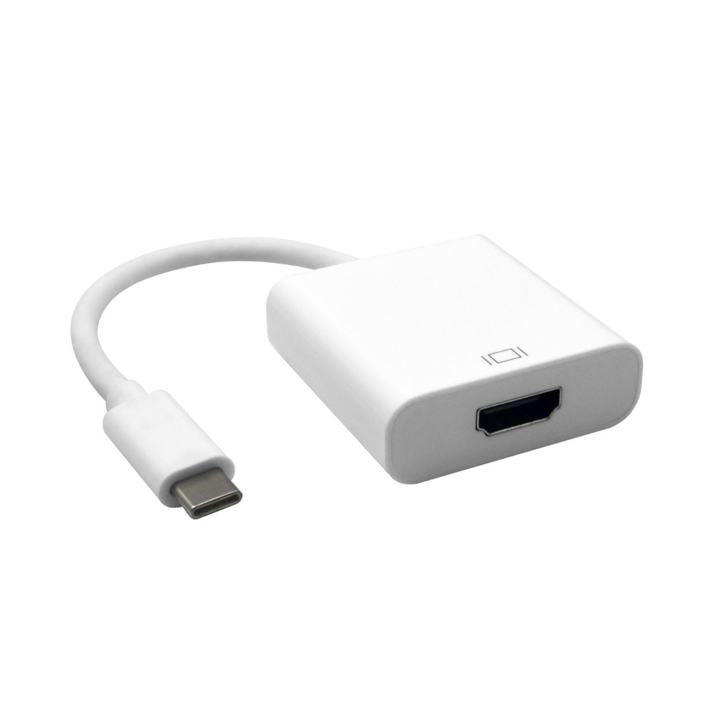 [9320422518558] 9320422518558 Astrotek Thunderbolt USB 3.1 Type C (USB-C) to HDMI Video Adapter Converter Male to Female for Apple Macbook Chromebook Pixel White