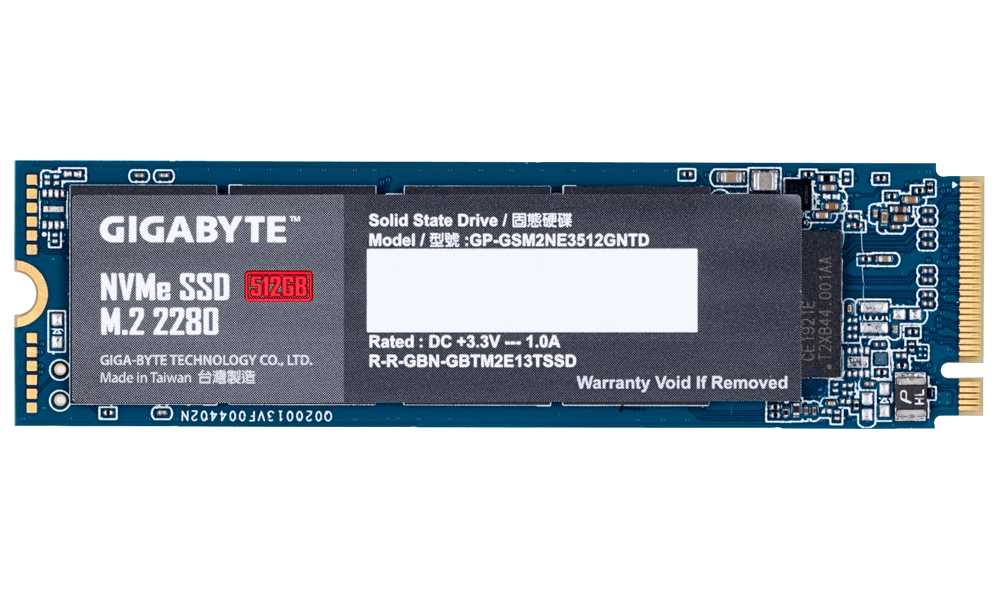 [4719331806880] 4719331806880 Gigabyte M.2 PCIe NVMe SSD 512GB V2 1700/1550 MB/s 270K/340K IOPS 2280 80mm 1.5M hrs MTBF HMB TRIM SMART Solid State Drive 5yrs
