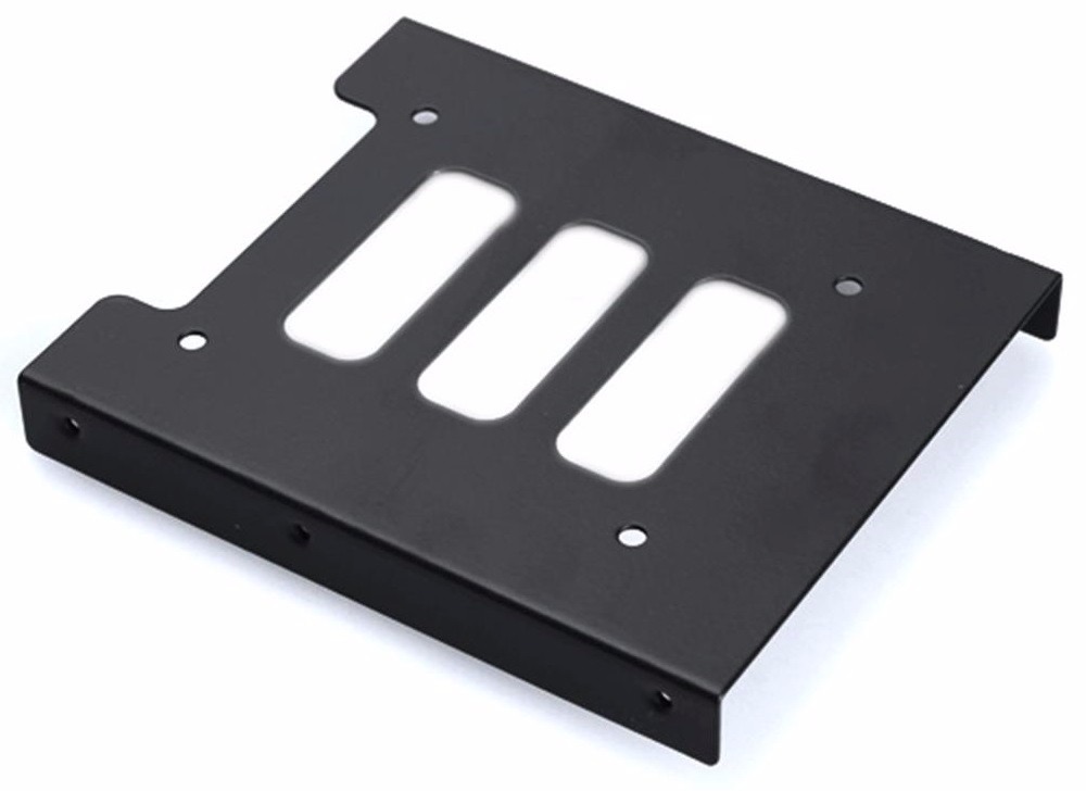 [ACCSSDBRACK25] ACCSSDBRACK25 Aywun 2.5" to 3.5" Bracket Metal. Supports SSD.  Bulk Pack no screw.  *Some cases may not be compatible as screw holes may required to be drilled.