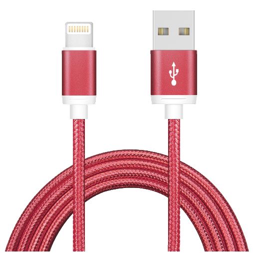 [9320422518862] 9320422518862 Astrotek 1m USB Lightning Data Sync Charger Red Color Cable for iPhone 7S 7 Plus 6S 6 Plus 5 5S iPad Air Mini iPod