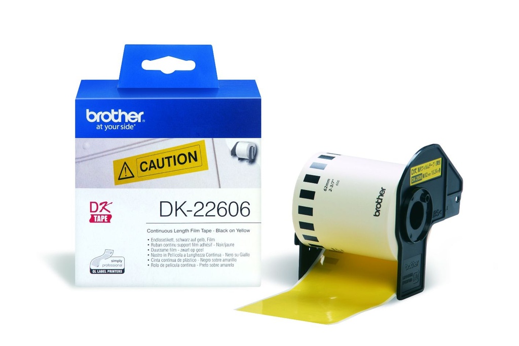 [CODK22606] CODK22606 Brother YellowConti Film Roll 62mmX15.24m Continuous QLprts
