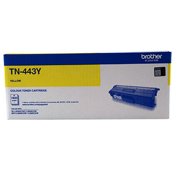 [4977766772327] 4977766772327 Brother TN-443Y Colour Laser Toner- High Yield Yellow- to suit HL-L8260CDN/8360CDW MFC-L8690CDW/L8900CDW - 4,000Pages