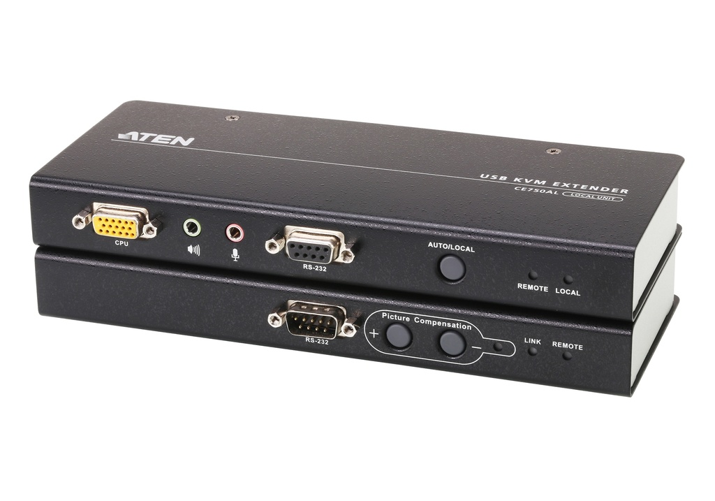 [4719264643859] 4719264643859 Aten KVM Extender Kit VGA/Audio Cat 5 Extender w/ Local Access, 1920x1200@60Hz 30m, 1600x1200@60Hz 150m, 1280x1024@60Hz 200m