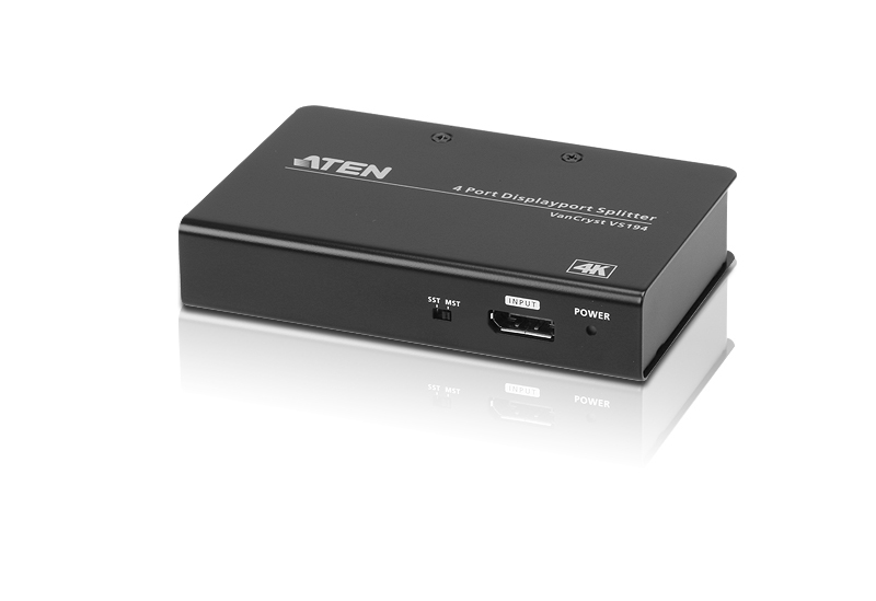 [4719264645259] 4719264645259 Aten Video Splitter 4 Port DisplayPort 4K Splitter, 4096x2160 / 3840x2160@60Hz, Supports Extend Mode  Split Mode
