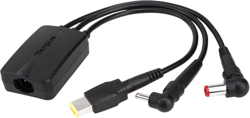 [92636324711] 92636324711 Targus 3-Way Active DC Charging Cable 3 Pin - Accommodates up to 3 different Power Tips/SecureFix clips for Semi-Permanent (LS)