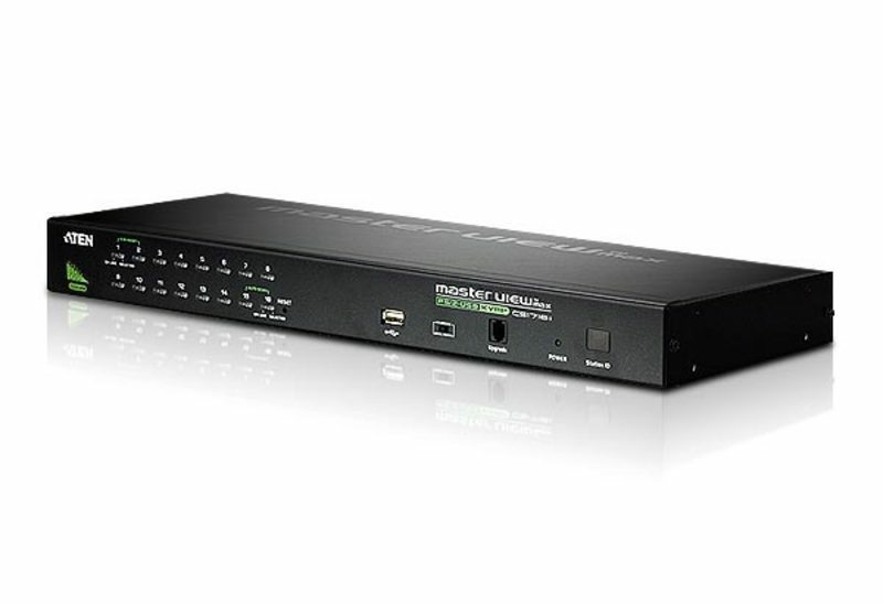 [4710423775329] 4710423775329 Aten 16 Port Rackmount USB-PS/2 VGA KVMP Switch with USB 2.0 Hub and Daisy Chain