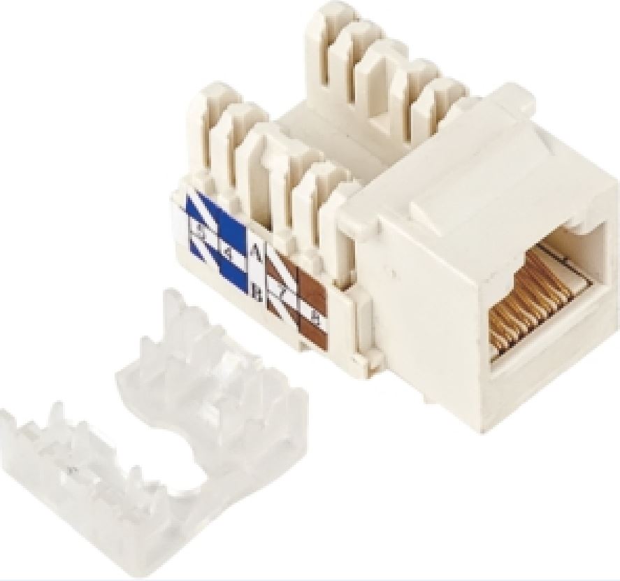 [9320100100631] 9320100100631 Astrotek CAT5e UTP Network Keystone Jack for Socket kit 10ps per pack Poly Bag White LS