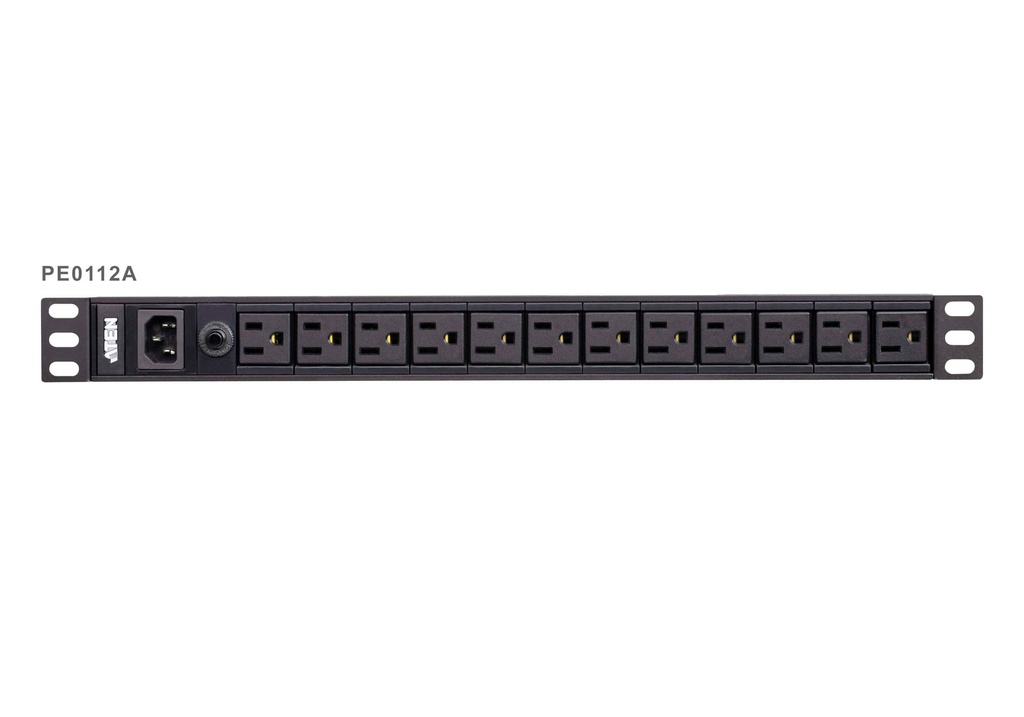 [4719264647178] 4719264647178 Aten 12-Port 10A Power Distribution Unit - Basic PDU, 1U Rackmount Design 12x C13 AC Outputs, Overload protection (PE0112G)