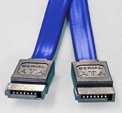 [9341756007990] 9341756007990 8ware SATA 3.0 Data Cable 0.5m / 50cm Male to Male Straight 180 to 180 Degree 26AWG Blue