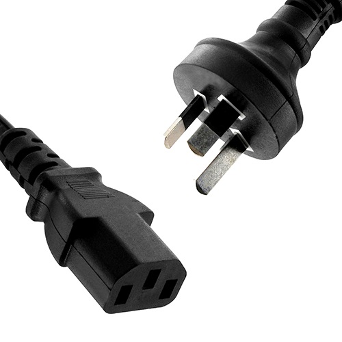 9341756007785 8Ware AU Power Cable 2m - Male Wall 240v PC to Female Power Socket 3pin to IEC 320-C13 for Notebook/AC Adapter