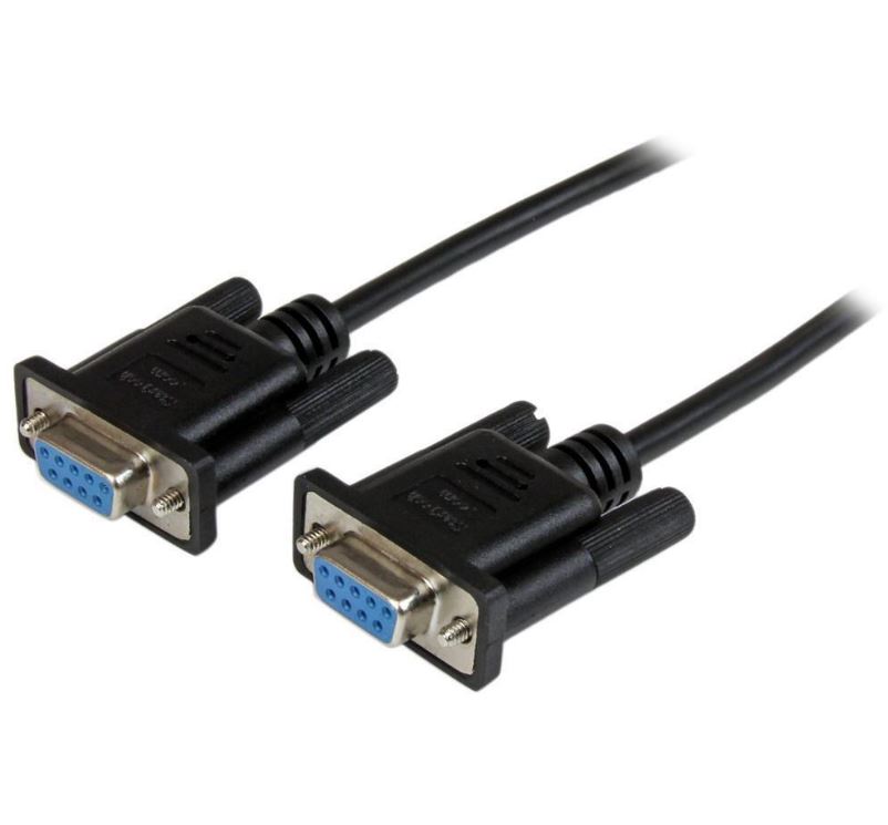 [9320301002499] 9320301002499 Astrotek 3m Serial RS232 Null Modem Cable - DB9 Female to Female 9 pin Wired Crossover for Data Transfer btw 2 DTE devices Computer Terminal Printer