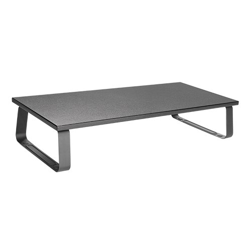 [6956745159517] 6956745159517 Brateck Timber Desktop Monitor Stand (600x260x120mm) Fit Screen Size 13"-32" Weight Capacity Up to 20kg- Black