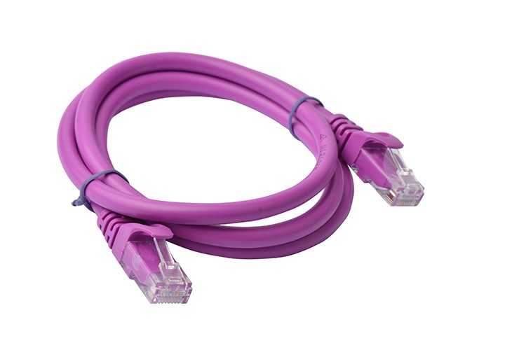 [9341756013038] 9341756013038 8Ware CAT6A Cable 1m - Purple Color RJ45 Ethernet Network LAN UTP Patch Cord Snagless