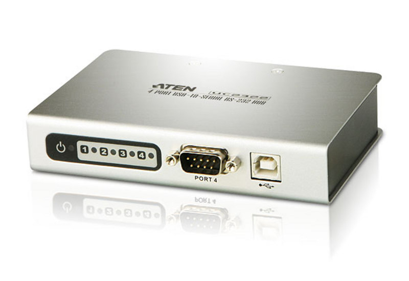 [4710423773110] 4710423773110 Aten Serial Hub 4 Port USB to RS232 Converter w/ 1.8m cable, Supports Hot-Swapping  Plug and Play