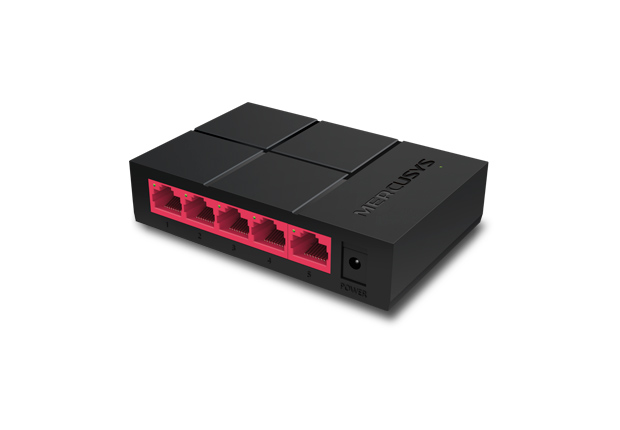 [6935364099619] 6935364099619 Mercusys MS105G 5-Port Gigabit Desktop Switch, 5x Gigabit Ports, Compact Design, Plug N Play, Green Ethernet Technology