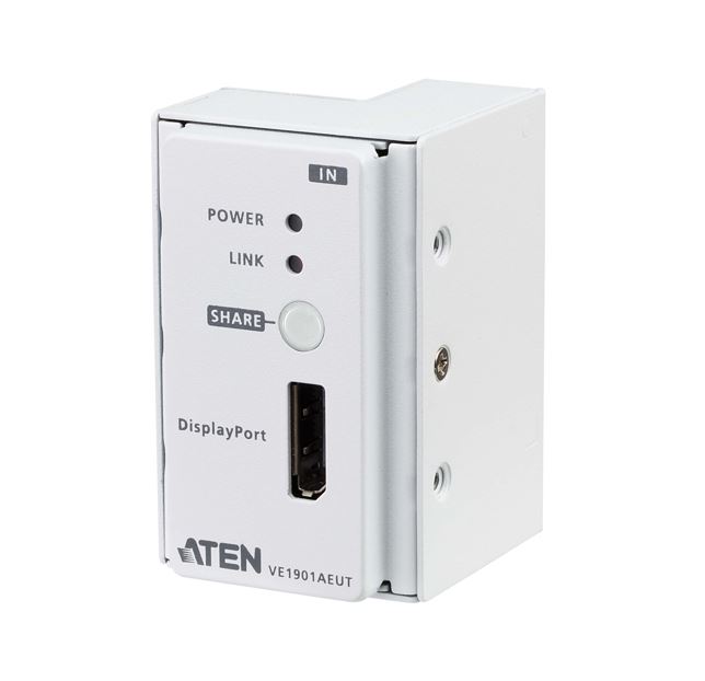 [KVA-VE1901AEUT] KVA-VE1901AEUT Aten VE1901AEUT DisplayPort HDBaseT-Lite Transmitter, built-in PoH, Support RS-332 channel transmission, Built-in 8KV/15KV ESD protection