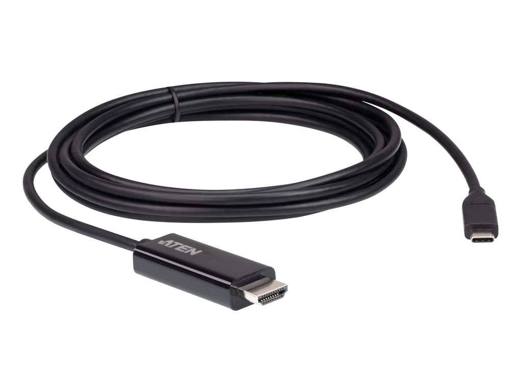 [4719264647628] 4719264647628 Aten USB-C to HDMI 4K 2.7m Cable, supports up to 4K @ 60Hz with high quality cable