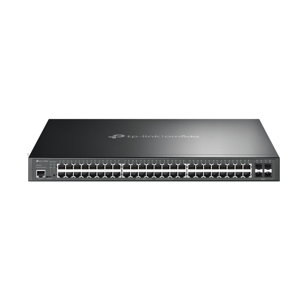 [6935364006273] 6935364006273 TP-Link SG3452P JetStream 52-Port Gigabit L2+ Managed Switch with 48-Port PoE+, 384W PoE Budget, Integrated into Omada SDN,  48× Gigabit PoE+ Ports, 4
