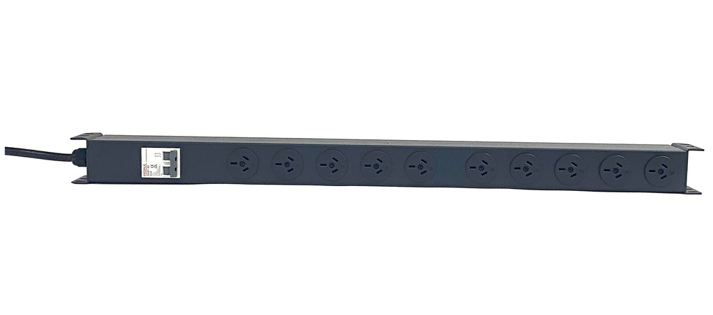 [3968876226863] 3968876226863 PowerShield Vertical PDU with 16A Aus Input plug, 10 x ANZ 10Amp outlets, provides reliable power distribution for vertical installations