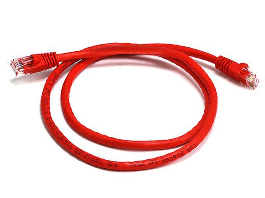 [9341756016169] 9341756016169 8Ware CAT6A Cable 1m - Red Color RJ45 Ethernet Network LAN UTP Patch Cord Snagless