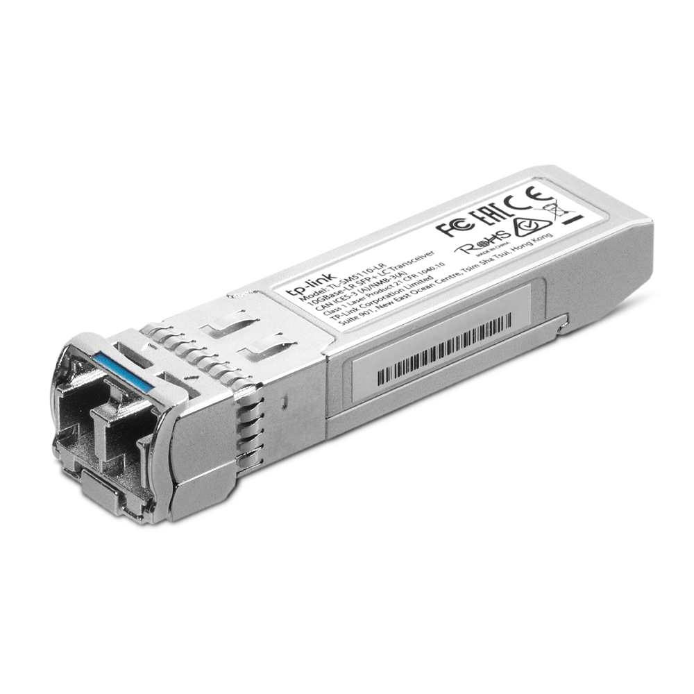 [4897098682807] 4897098682807 TP-Link TL-SM5110-LR 10GBase-LR SFP+ LC Transceiver Hot-Pluggable, Supports Digital Diagnostic Monitoring, SFP+ MSA Compatible, 10KM