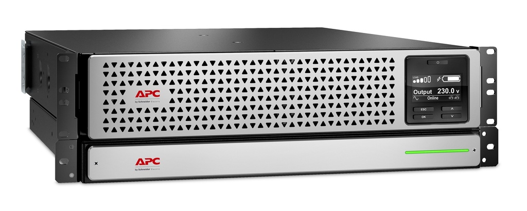 [SRTL3000RMXLI] SRTL3000RMXLI APC Smart-UPS 3000VA/2700W Online UPS, 3U RM, 230V/16A Input, 2x IEC C19  6x IEC C13 Outlets, Li-Ion Battery, SmartSlot, W/ Rail Kit