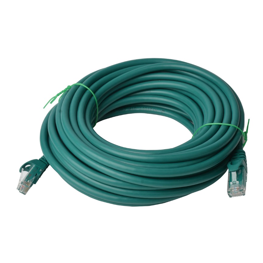 [9341756016213] 9341756016213 8Ware CAT6A Cable 40m - Green Color RJ45 Ethernet Network LAN UTP Patch Cord Snagless