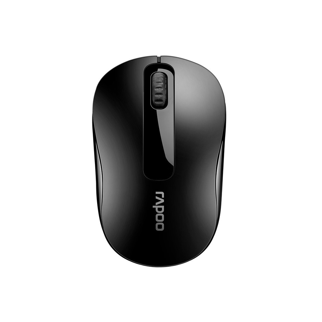 [6940056172983] 6940056172983 RAPOO M10 PLUS  2.4GHz Wireless Optical Mouse Black - 1000dpi Coverage up to 10 Meters and 360 degrees. 3Keys
