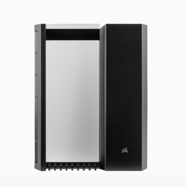 843591077309 Corsair Crystal 280X Front Panel with Tempered Glass, Black (LS)