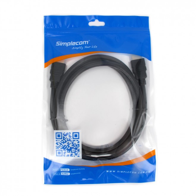 [9350414000518] 9350414000518 Simplecom CAH420 2M High Speed HDMI Cable with Ethernet (6.6ft)