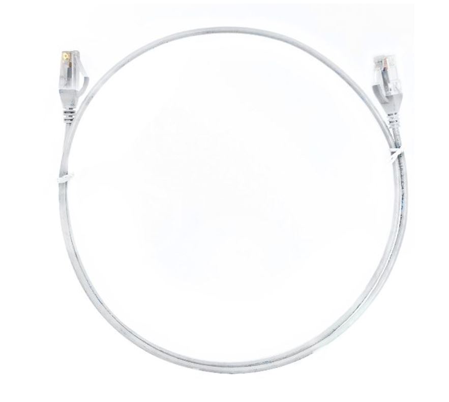 [744109262913] 744109262913 8ware CAT6 Ultra Thin Slim Cable 1m / 100cm - White Color Premium RJ45 Ethernet Network LAN UTP Patch Cord 26AWG for Data