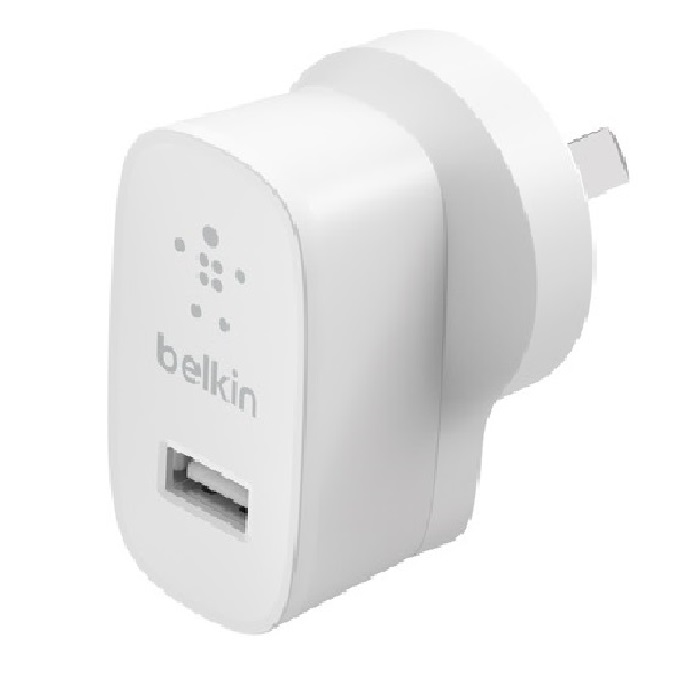 [745883793341] 745883793341 Belkin BoostCharge USB-A Wall Charger (12W) - White(WCA002auWH),Compatible with any USB-A devices,Lightweight Charger,Compact,Fast  Travel Ready,2YR