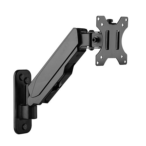 6956745159494 Brateck Single Screen Wall Mounted Gas Spring Monitor Arm,17"-32",Weight Capacity (per screen) 8kg;