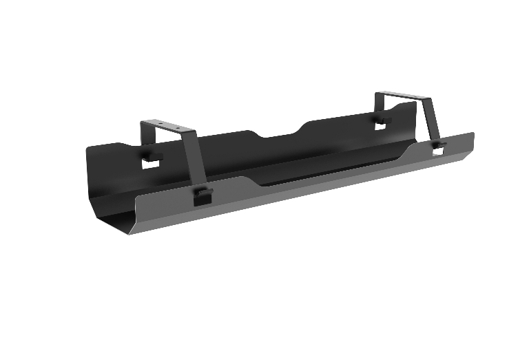 [6956745162630] 6956745162630 Brateck Under-Desk Cable Management Tray -  Dimensions:600x135x108mm - Black