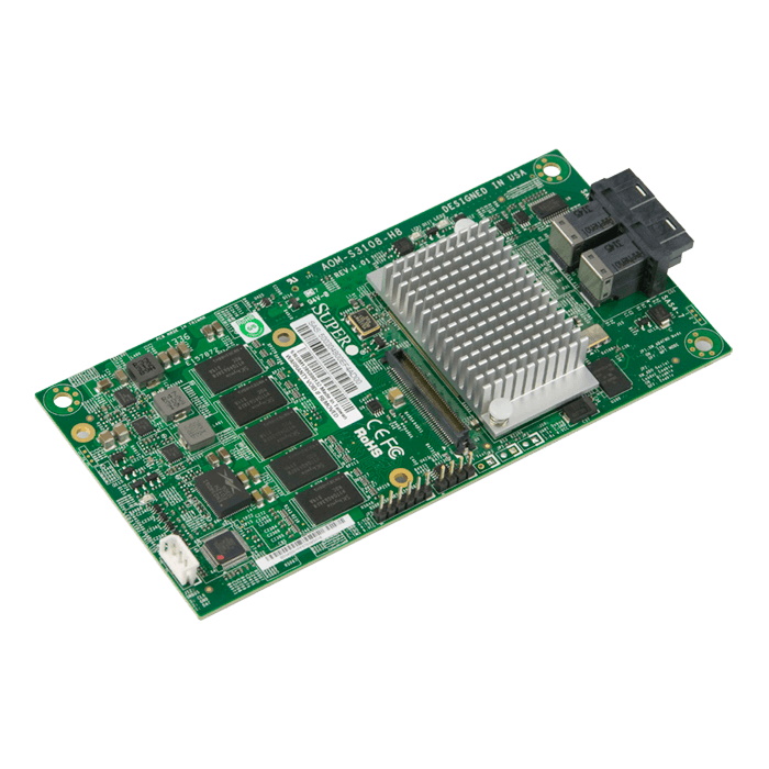 [672042169160] 672042169160 Supermicro AOM-S3108M-H8 - storage controller (RAID) - SAS 12Gb/s - PCIe