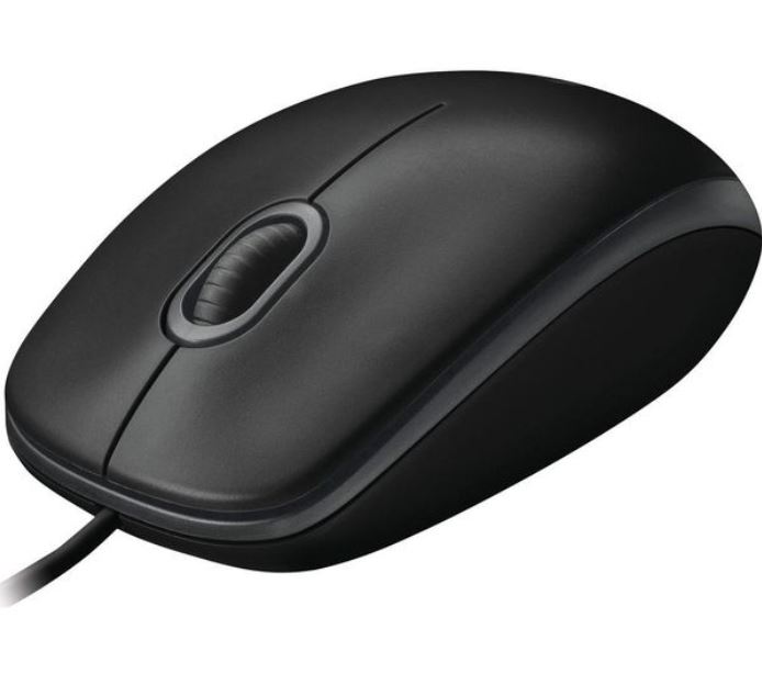 [97855175793] 97855175793 Logitech B100 Optical USB Mouse 800dpi for PC Laptop Mac Tux Full Size Comfort smooth mover 3yr wty